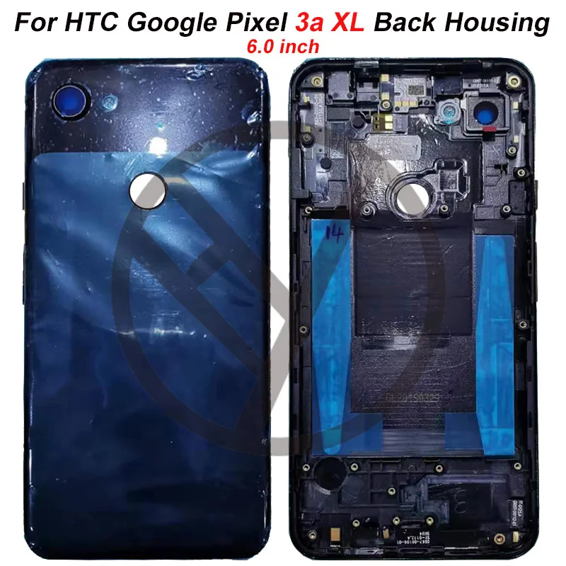 Для HTC Google Pixel 3a стеклянная задняя крышка батарейного отсека Корпус для Google Pixel 3a XL 3 axlзадняя дверь Housin