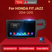 Junsun V1 Android 9,0 2G + 32G DSP автомобильный Радио мультимедийный видео плеер для HONDA FIT JAZZ 2014 2015 навигация GPS 2din Авторадио(China)