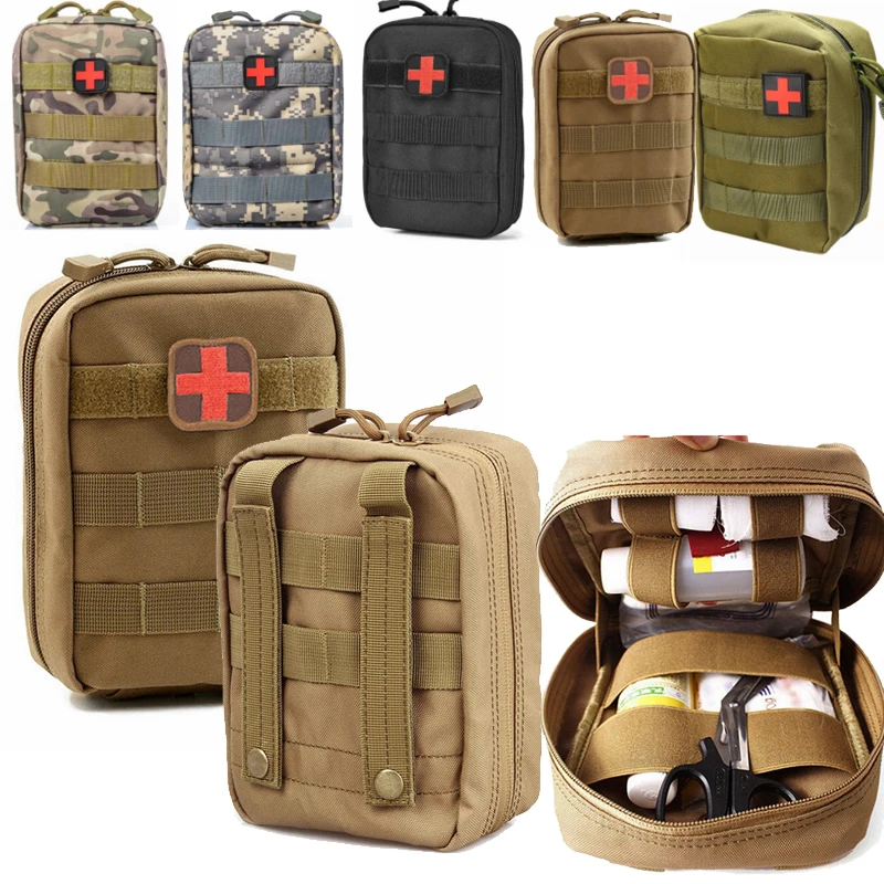 

2020 Tactical Waist Pack Camping Climbing Bag Black Emergency Case Outdoor Water First Aid Kits Travel Nylon