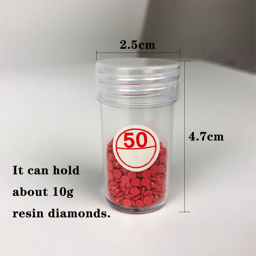 30/60/90/120 Bottles Diamond Painting Accessories Container Bottles Diamond Painting Tools Crystal Bead Storage jar