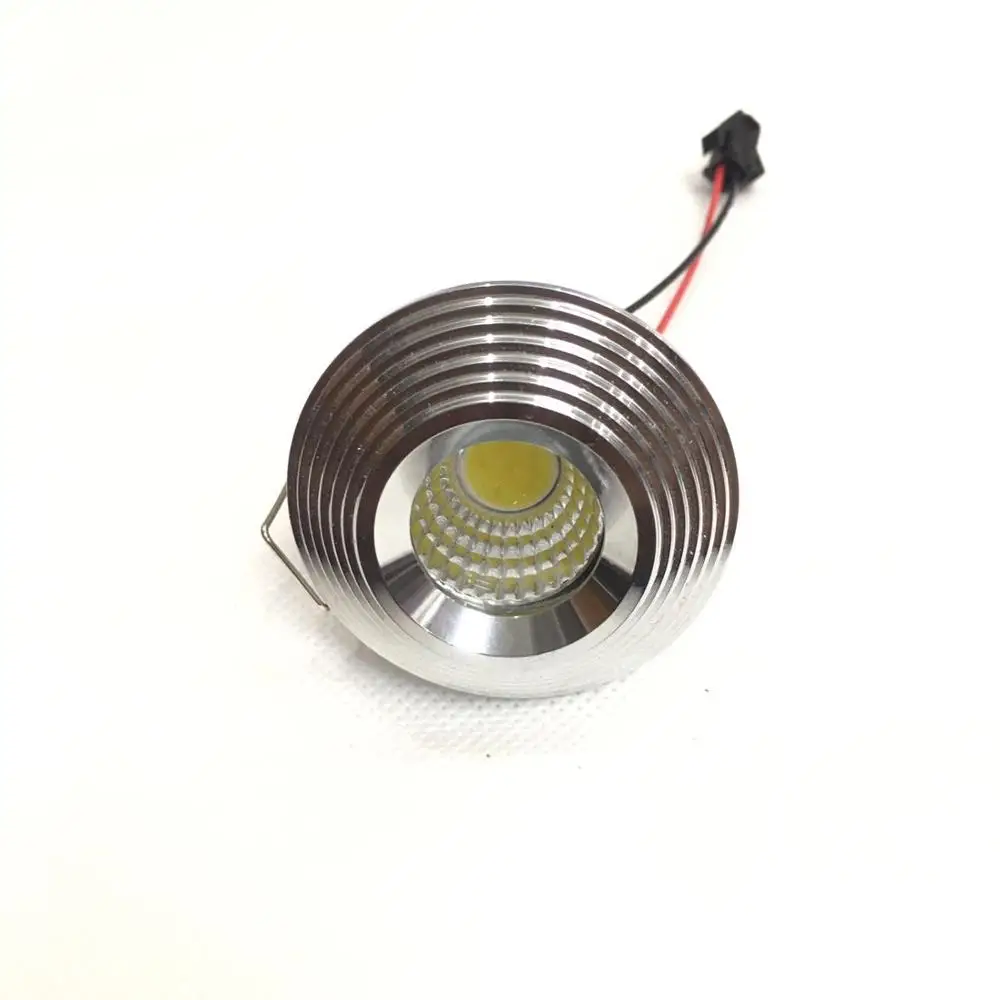 4Stck 3 W LED Mini Einbauleuchte Rund verstellbarer led Spot Deckenlampe 85-265V LED-Schrankleuchte