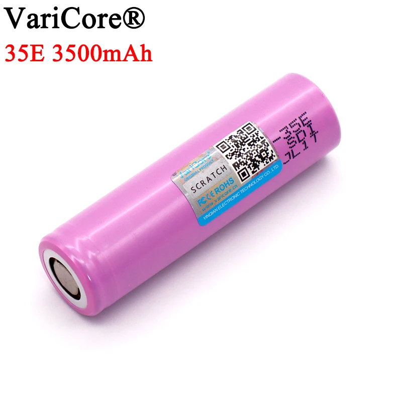 Оригинальный VariCore INR18650 35E 3 7 V 3500mAh 8A Max 13A аккумулятор разряда для фонариков|3.7v
