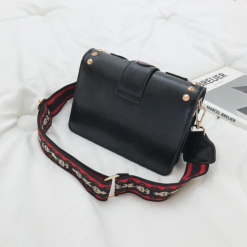 

2019 New Style Multi-Element Decoration Stereo Square Sling Bag Rivet Shoulder Oblique WOMEN'S Bag