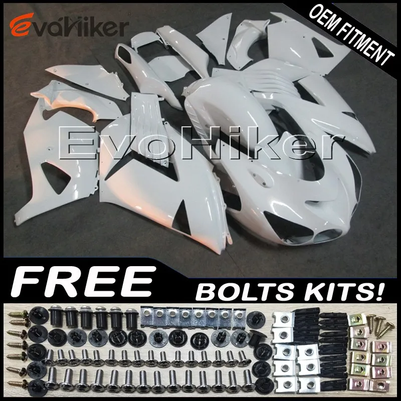 Заказной обтекатель кузова мотоцикла комплект для ZX-14R 2006-2011 ZX14R 2012- ABS мотор панели литьевой формы белый+ подарки - Цвет: A