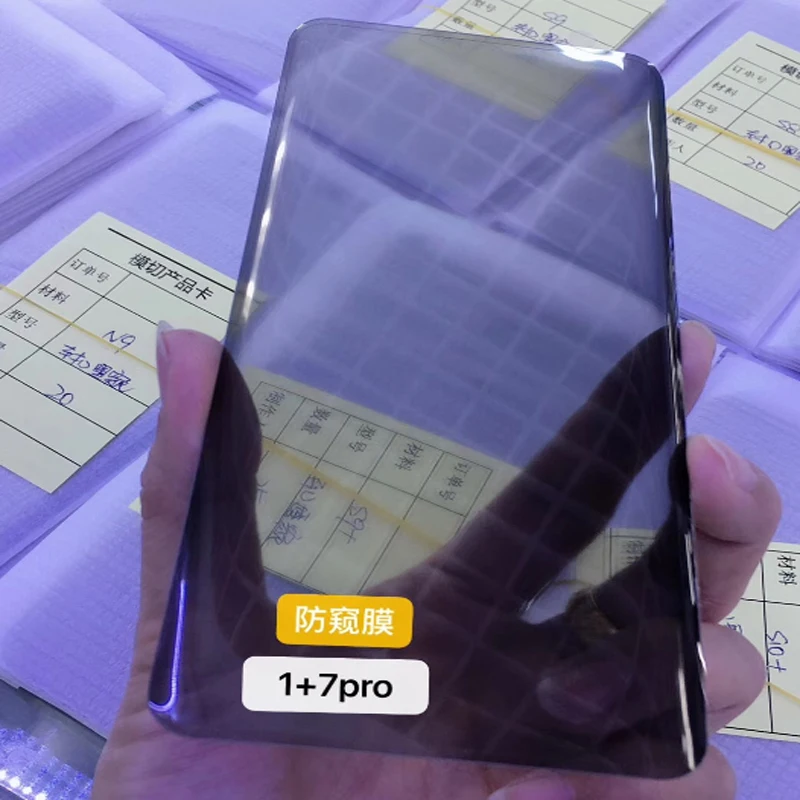 

100pcs 3D Curved Full Cover Privacy Screen Protector For Oneplus 7 Pro 7pro 9H Tempered Glass Anti Glare Peeping Protective Film