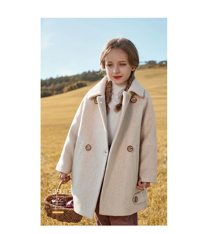 Осенне-зимняя утепленная куртка для девочек, Новое Стильное модное пальто для маленьких девочек, милое длинное Детское пальто для девочек 4, 6, 8, 10, 12 лет