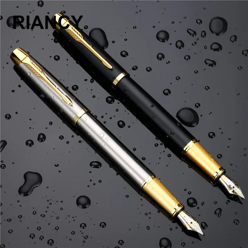 

Luxury Metal Fountain Pen Gift High Quality Metal Writing Signing Calligraphy Pens Office School Stationary Supplies 03923