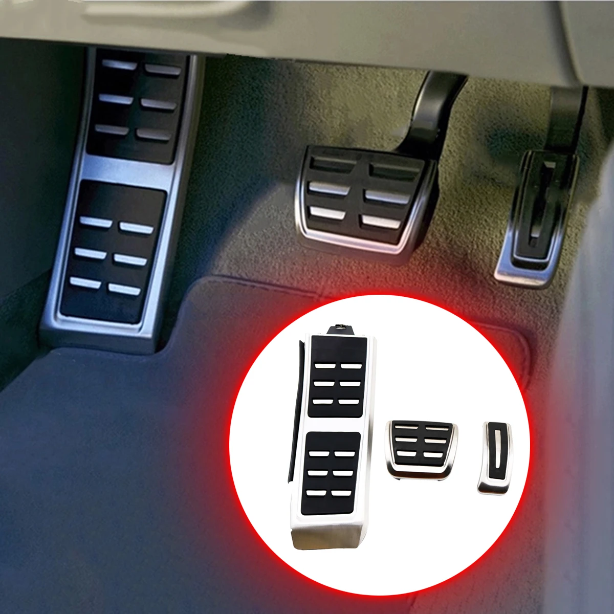 Anti Slip Throttle Fuel Gas Padel Accessories Accelerator Brake Footrest Foot Rest Pad Pedals Fit For Porsche Macan 2019 | Автомобили и