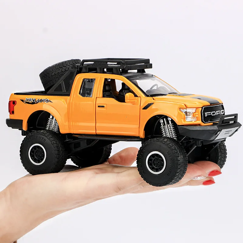 Raptor F150 пикап Выкл-модель дорожного транспортного средства сплав модель автомобиля Модель детей сплав игрушка модель автомобиля Большой