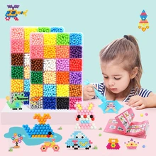 11000pcs Children Beads Puzzle DIY Magic Beads Animal Molds Hand Making 3D Puzzle Kids Educational Beads Toys for Children Toys