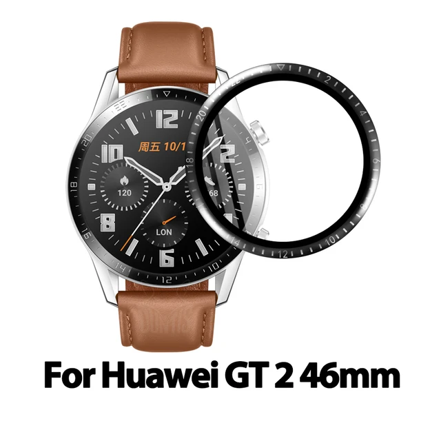 Screen Protector Cover For Huawei Watch GT 3 2 GT3 GT2 42mm 46mm Smart Watch 20D Soft Glass Curved Protective Film Accessories GT 2 46mm