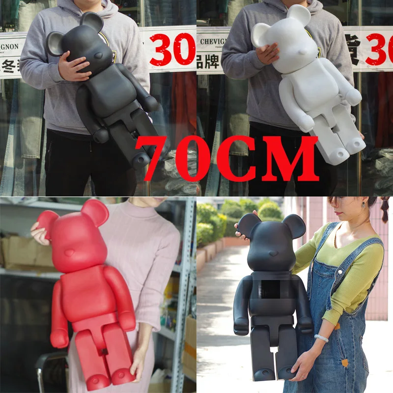 

1 Pcs Large Bears Vinyl Doll Designer Painting Art Toys Bricks 1000% Action Figure Collections Large Bearbricklys 70cm
