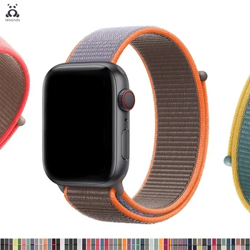 

Lebanda Sport loop for apple watch 5 4 3 2 1 band for iwatch strap 38 40 42 44mm woven nylon band 2019 Alaskan Blue