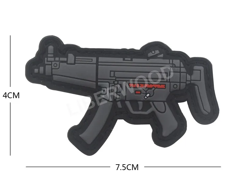 AK47 винтовка пистолет Форма MK18 SIG-MCX 81-1 Тактическая Мораль крюк Airsoft патч боевые Резиновые Патчи Значки для мужских пиджака рюкзак жилет