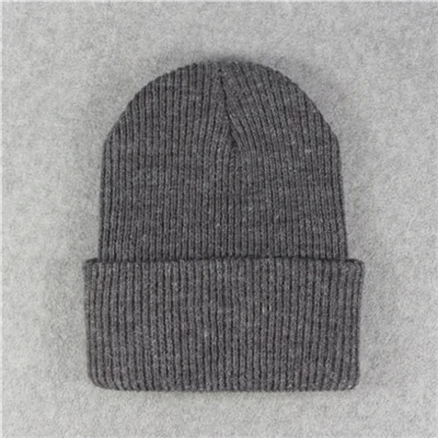 Simple rabbit fur hat hat female winter cold warm gravity waterfall hat knit hat - Цвет: DarkGray