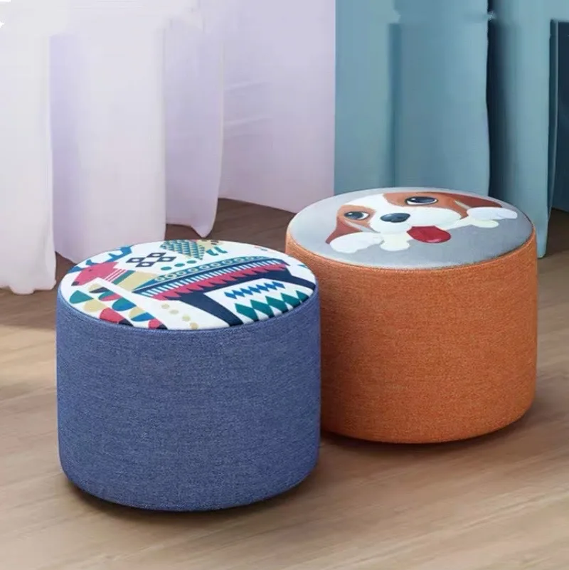 Children's Chair Lazy Person Creative Solid Wood Household Stool Web Celebrity Living Room Bedroom Shoe Cloth Art Stools
