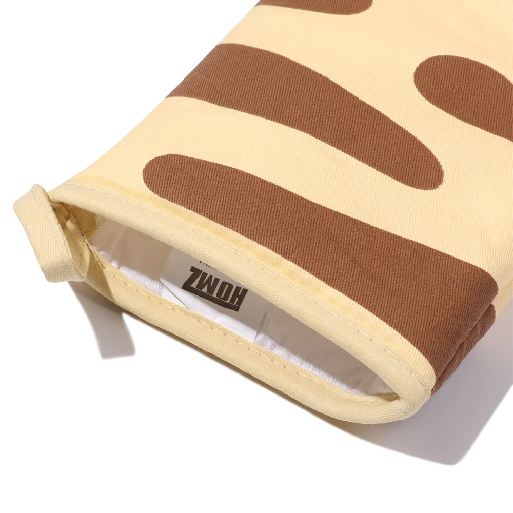 Kitchen gloves cotton pot holders 1PC 3D Cartoon Animal Cat Paws Oven Mitts Long Cotton Baking Insulation Gloves Microwave Heat Resistant Non-Slip Kitchen Gloves