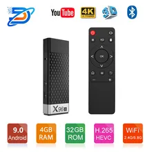 Android X96s tv Stick и Android 9,0 дисплей ключ четырехъядерный Amlogic S905Y2 Wifi 4 Гб ram 32 Гб rom Bluetooth Smart tv Box