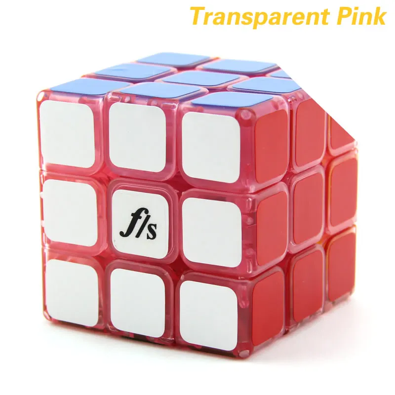 Высококачественный Fangshi F/S Lim GuangYing 3x3x3 волшебный куб LimCube 3x3 скоростная головоломка Рождественский подарок идеи детские игрушки - Цвет: Transparent Pink
