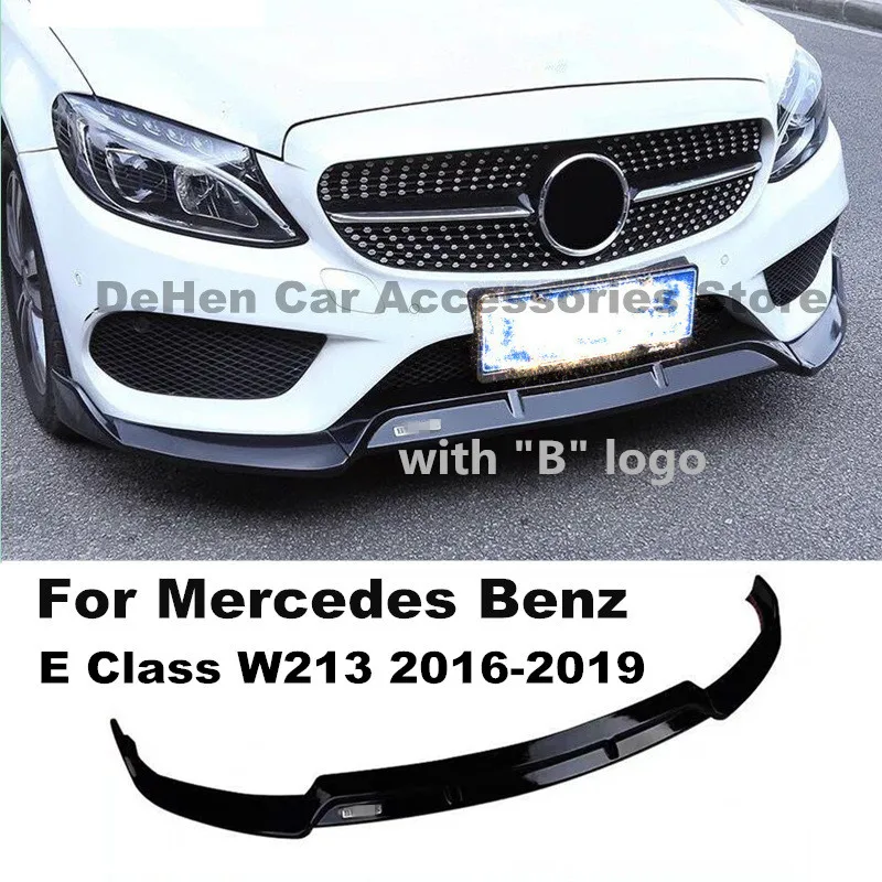 Комплект переднего бампера для губ спойлер Mercedes Benz E Class W213 E200 E300 E320 AMG Sport 2016
