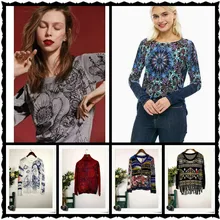 DESIGUAL испанский Модный высококачественный Женский свитер(1