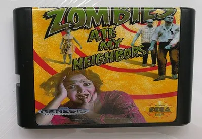 Zombie Hate my neighbords для sega Mega drive 16 bit MD игровая карта Drive Genesis|Картриджи| |