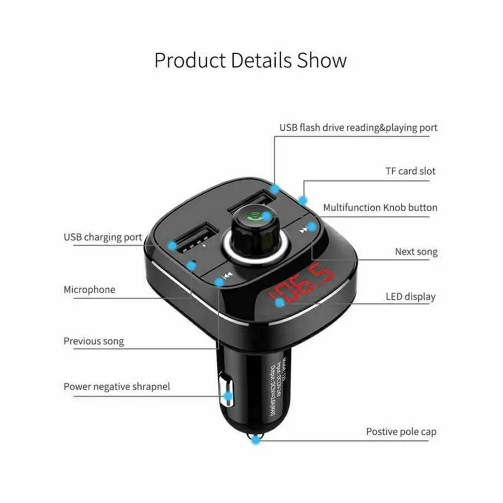 Хит, Автомобильный MP3-плеер, Bluetooth, fm-передатчик, комплект, Hands-Free 3.1A, двойной USB, автомобильное зарядное устройство, автомобильные аксессуары