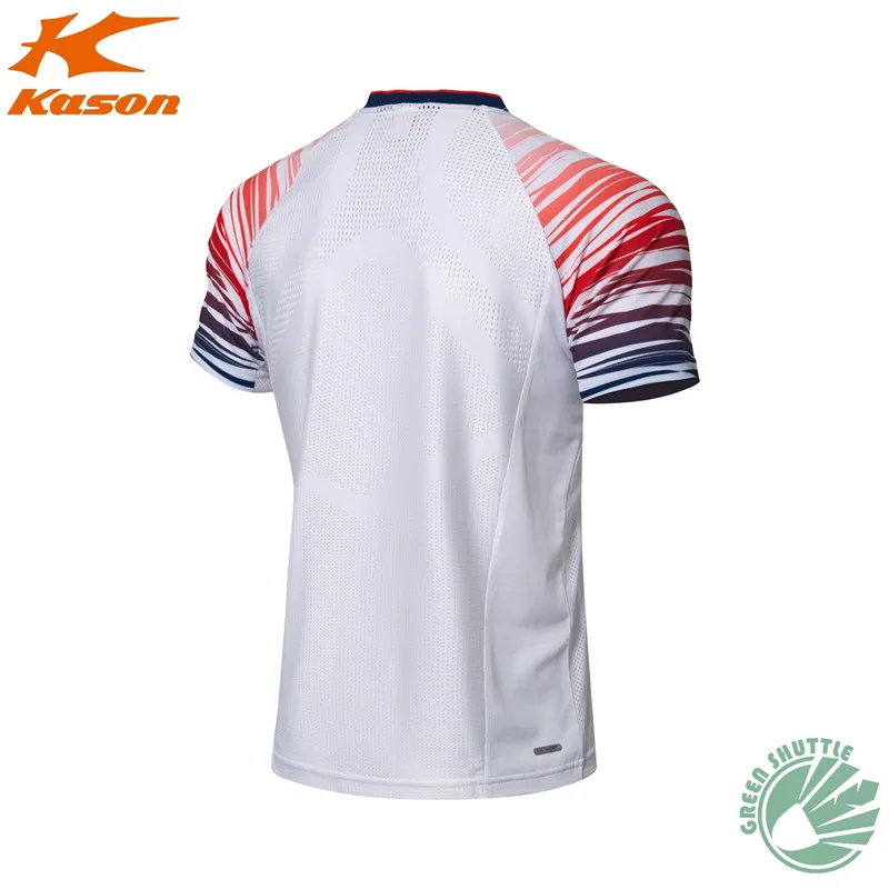 Подлинный касон бадминтон рубашки функциональная Джерси FAYM021 Мужская и женская футболка с коротким рукавом