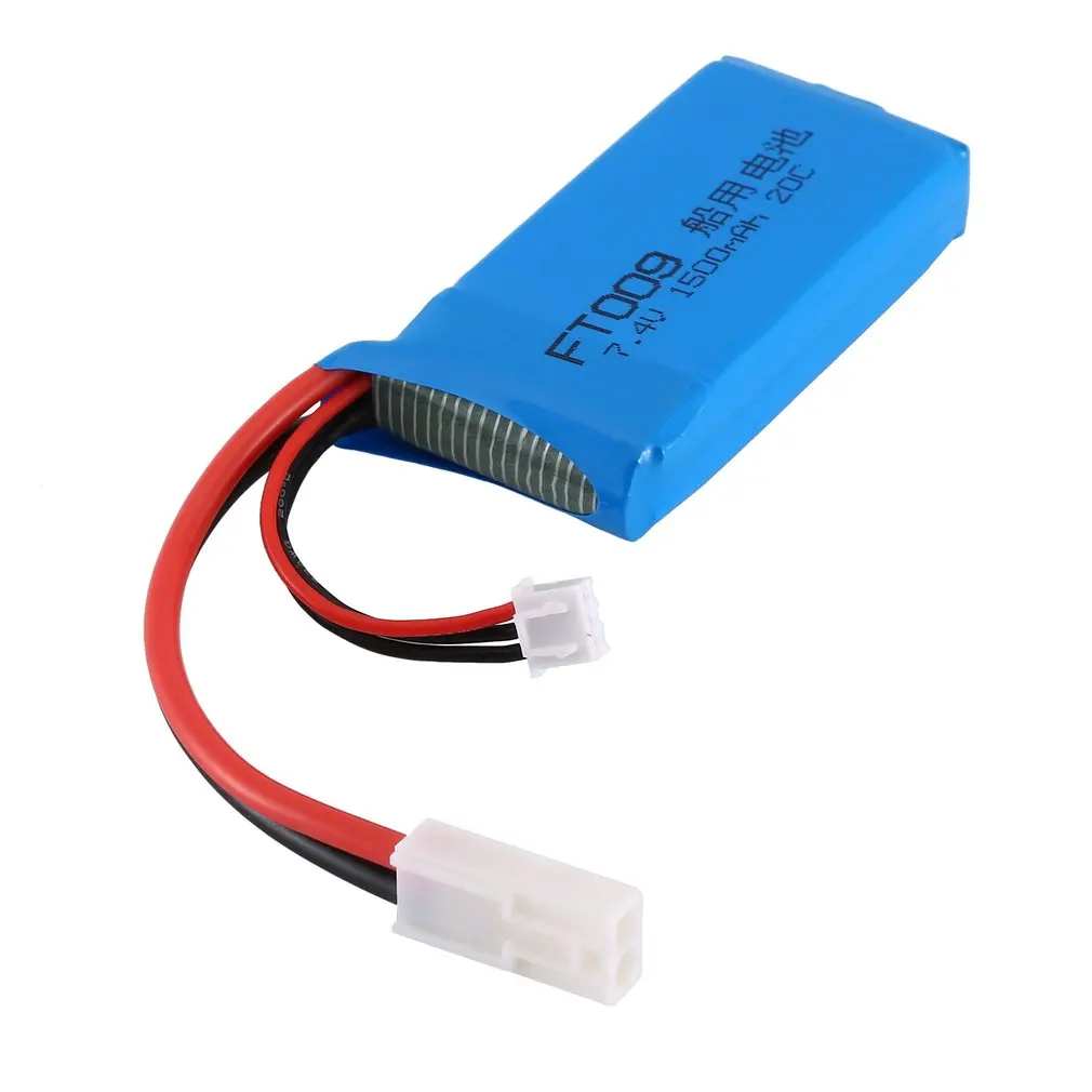 

1500MAH 7.4 V 25C 2P Plug RC Boat Lipo-Battery 12428 Rechargerable Battery For FT009 High Speed Remote Control Boat