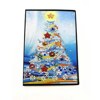 

Christmas Tree DIY Diamond Painting Special Shaped A5 Notebook Diary Embroidery Planner Diary Journal Sketchbook Note Book