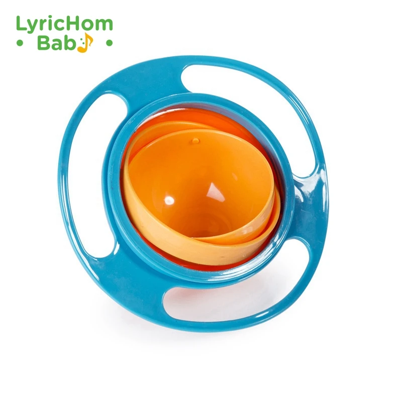 

LyricHom Baby 360 Â° Rotational Balance Baby Bowl Anti-spill Children Bowls Dish-shaped Reusable Children Tableware