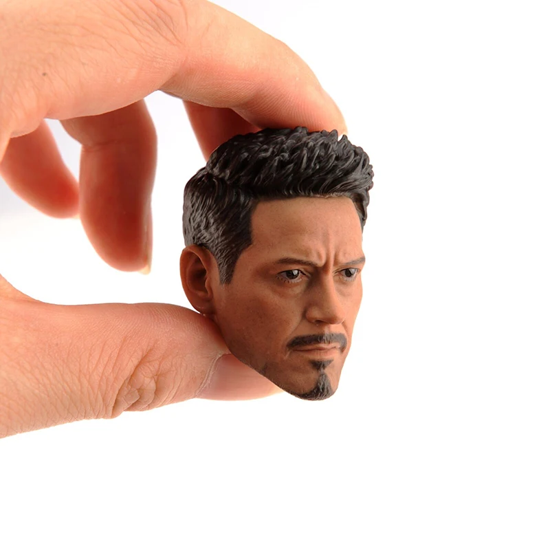 1/6 Железный человек Tony Stark голова резная молодой человек голова модель для 12 ''PH фигурка тела