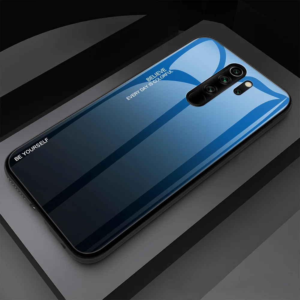 Xiaomi Redmi Note 8 Pro чехол Роскошный Мраморный закаленное стекло Мягкий ТПУ чехол противоударный чехол для Redmi Note 8 Pro - Цвет: 7