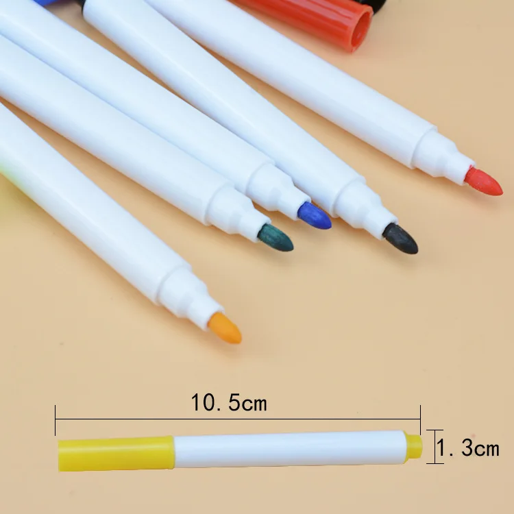 

8 Watercolor Pens Whiteboard Marker Pens Fine Nib Pen Rubber Markers Writing Water-colour Brush Water Color Pen
