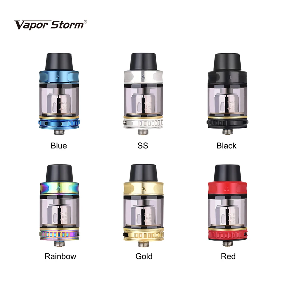 Vapor Storm Trip Atomizer 0.2ohm Mesh Coil Sliding Top Fill Tank Organic Cotton 2ml6ml 200W Electronic Cigarette Vape Tank (4)