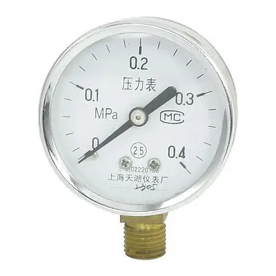 

1/4"PT Thread 0-0.4Mpa 2.5 Scale Accuracy Air Pressure Compressor Gauge