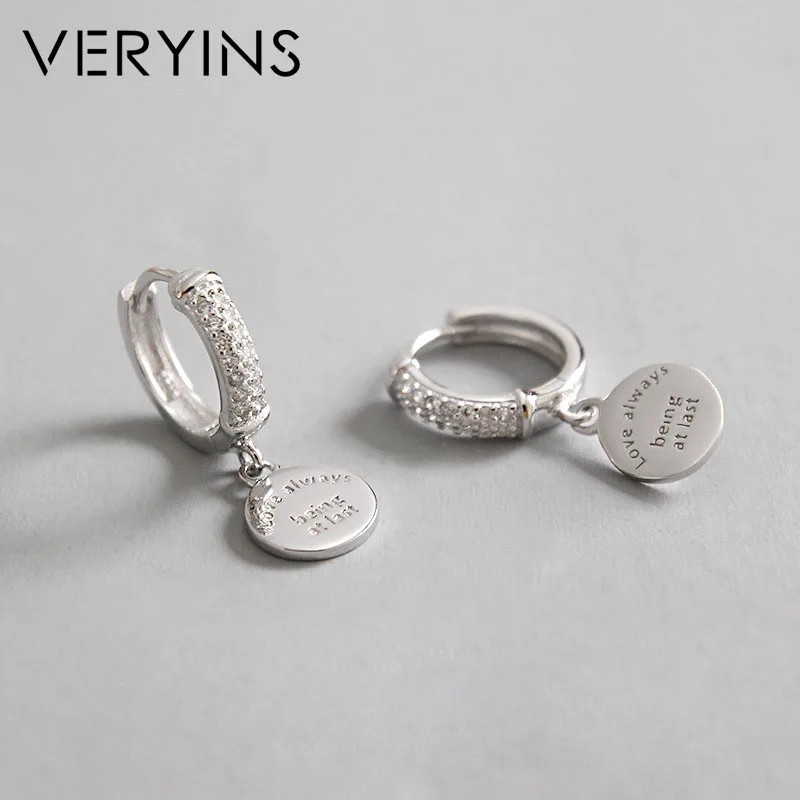 

Veryins Pure 925 Silver Earrings Small Hoop Earrings Gold Color Korean Fashion 925 Silver Female Fine Jewelry