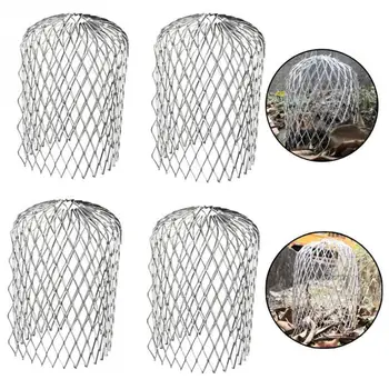 

4pcs Strainer Practical Downspout 3 Inch Leaves Debris Gutter Guard Expandable Aluminum Filter Mesh Stop Blockage Outdoor Garden
