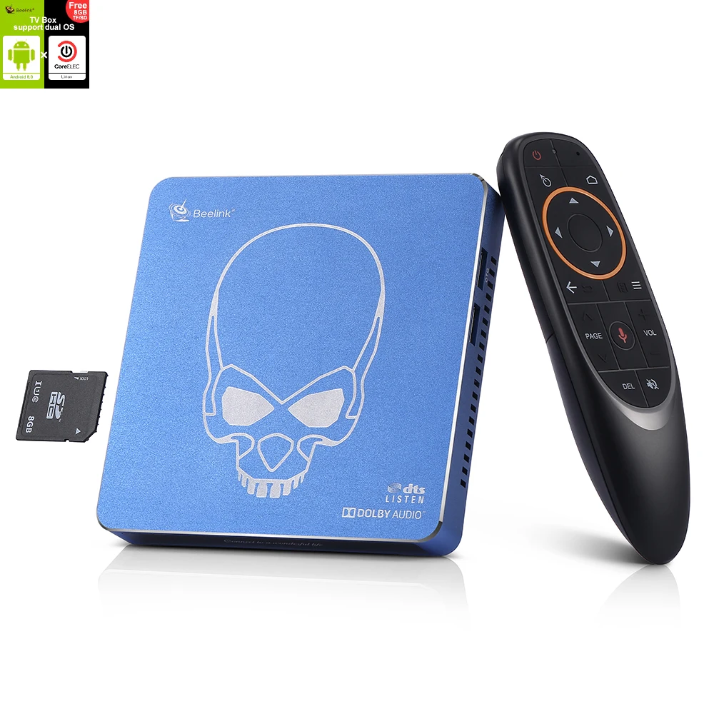 Beelink GT King Pro Android 9 0 и CoreELEC Linux двойная операционная система Hi Fi звук без потерь 4K ТВ
