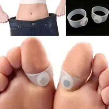 

Health Care Feet Care Easy Massage Slimming Silicone Foot Massage Magnetic Toe Ring Free Shipping LX7602