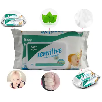 

100Pcs Portable Disposable Skin Friendly Infant Baby Pads Wet Wipes Tissue Pack Aviation wipes Disposable Non-Woven Wet Wipes
