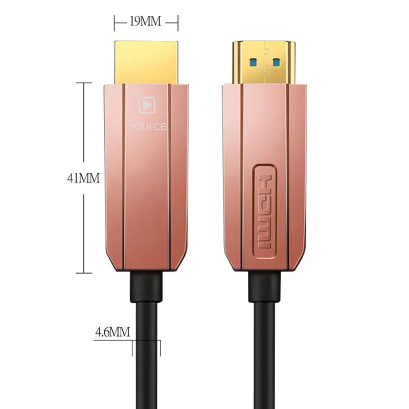 Оптоволоконный HDMI 2,0 кабель 4K* 2K 3D HD 18Gpbs 2,2 HDCP HDR аудио видео HDMI кабель 10 м 20 м 50 м 80 м 100 м