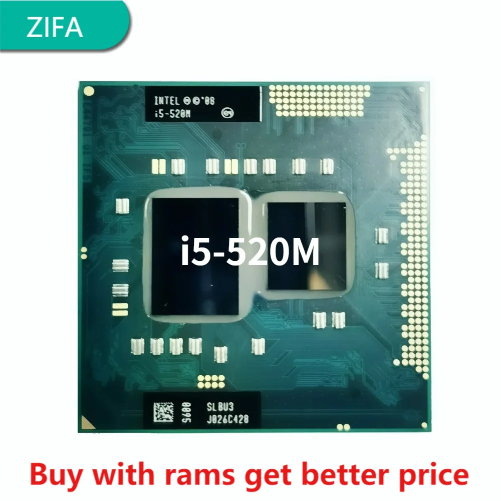 Процессор Intel Core i5-520M i5 520M slпредупреждение SLBU3 2 4 ГГц двухъядерный четырехпоточный