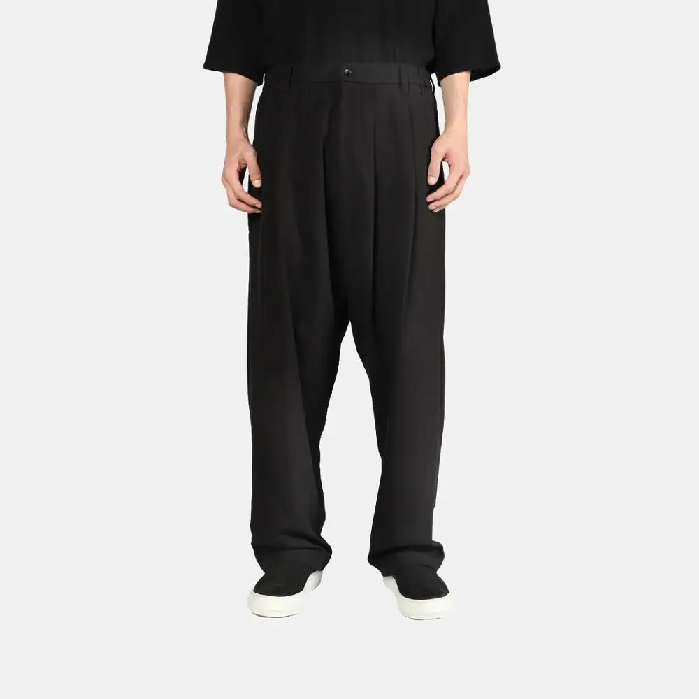 

New 2020 Men's Clothing Hair Stylist Catwalk Minimalist Low crotch master Pants Plus Size Singer Costumes