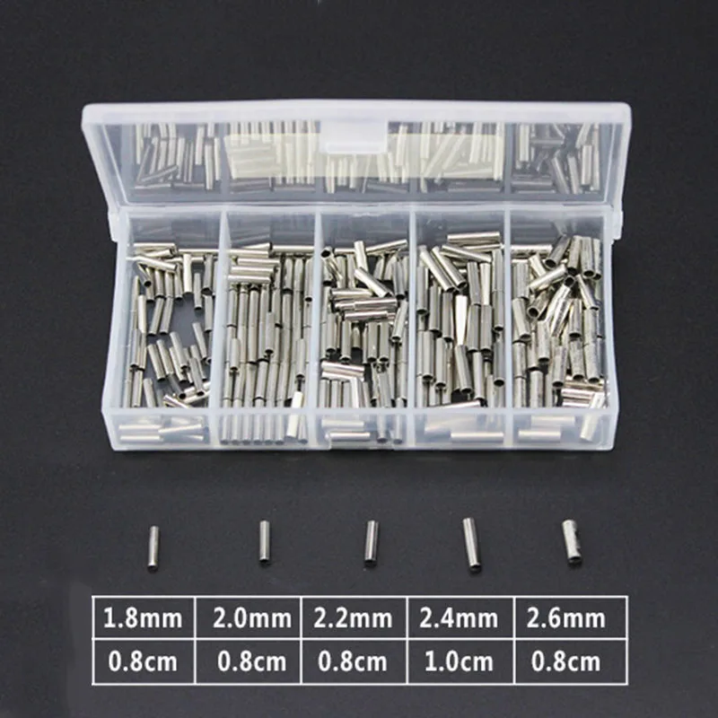 

Copper Crimping Loop Sleeve Fishing Wire Barrel Fish Line Tube Single/Double
