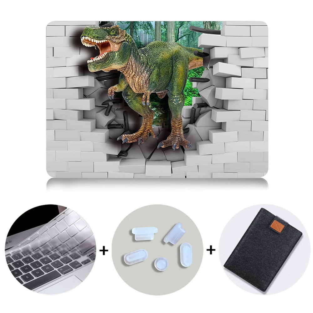MTT 3D Настенный Чехол для ноутбука Macbook Air 11 13 Pro retina 13 15 с сенсорной панелью для mac book 12 дюймов чехол для ноутбука - Цвет: MB01