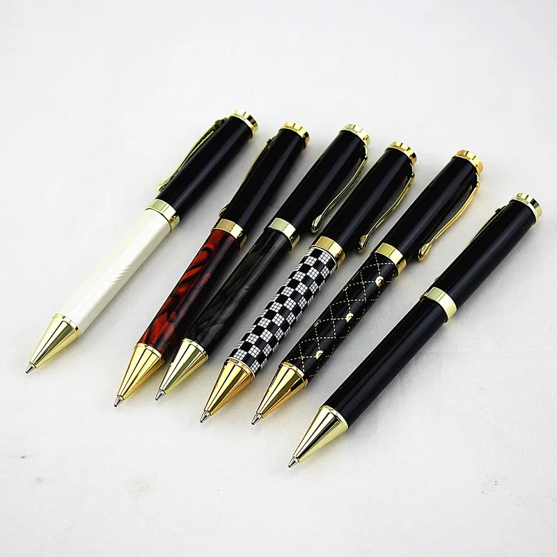 Jinhao 500 высококачественная металлическая шариковая ручка роскошная с золотым