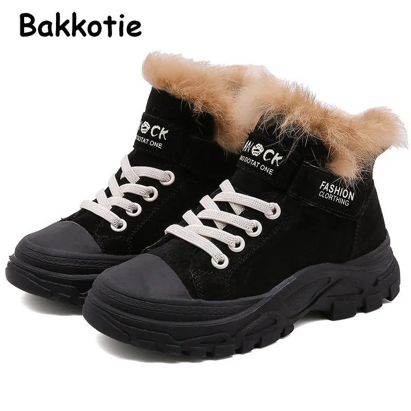 Bakkotie г.; детские зимние модные спортивные кроссовки для маленьких девочек; детская брендовая обувь черного цвета; повседневные замшевые кроссовки для мальчиков