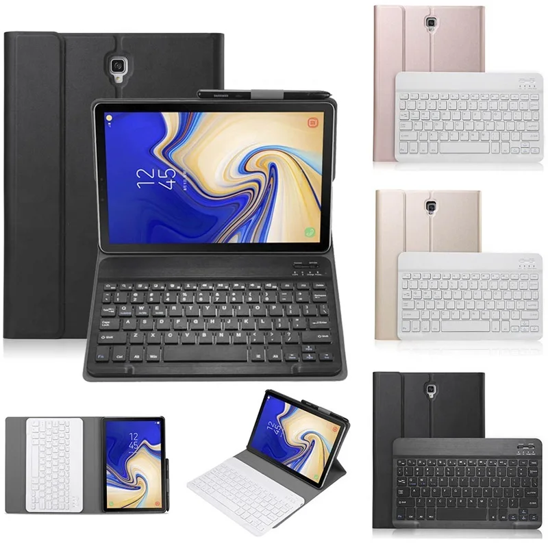Съемный кожаный чехол с клавиатурой Bluetooth для samsung Galaxy Tab A A2 10,5 T590 T595 SM-T590 T597 чехол с держателем для ручки