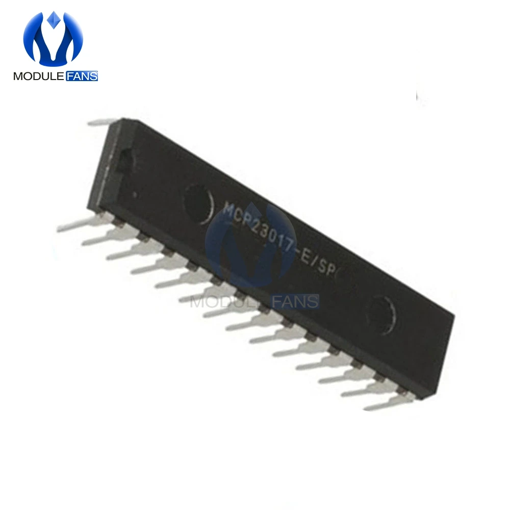 MCP23017-E/SP DIP-28 MCP23017 16-бит I/O расширитель с I2C Интерфейс IC Diy ввода-вывода электронный